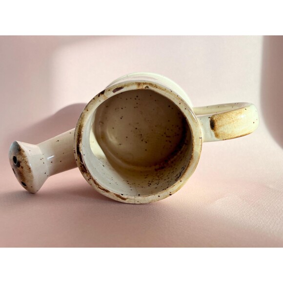 Adorable 70s Vintage Cherries Stoneware Plant Watering Can | Handpainted - Picture 6 of 8